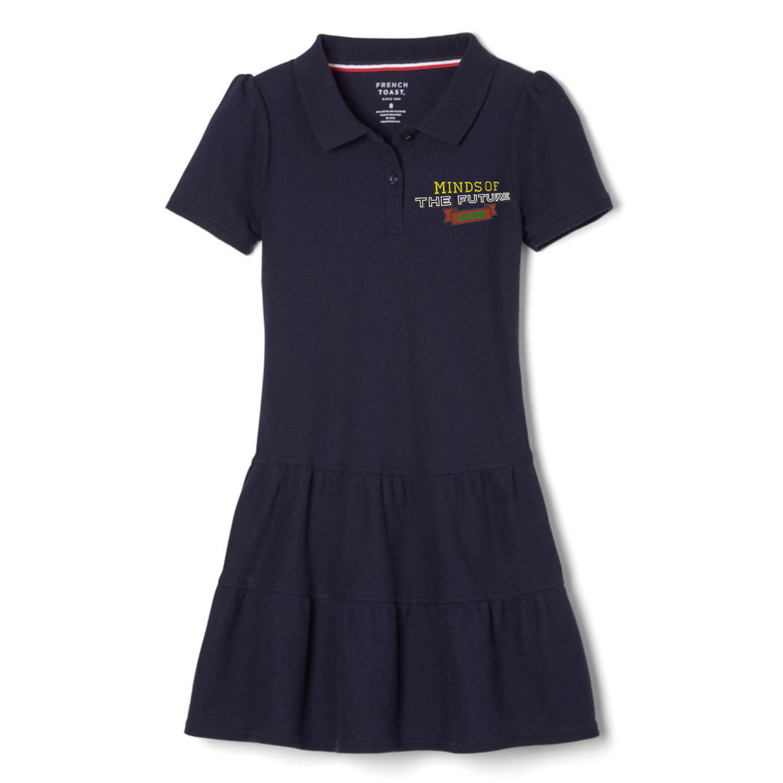 navy blue uniform polo dress The Children's Place Girls Uniform Long Sleeve Pique Knit Polo Dress Blue XS (4)