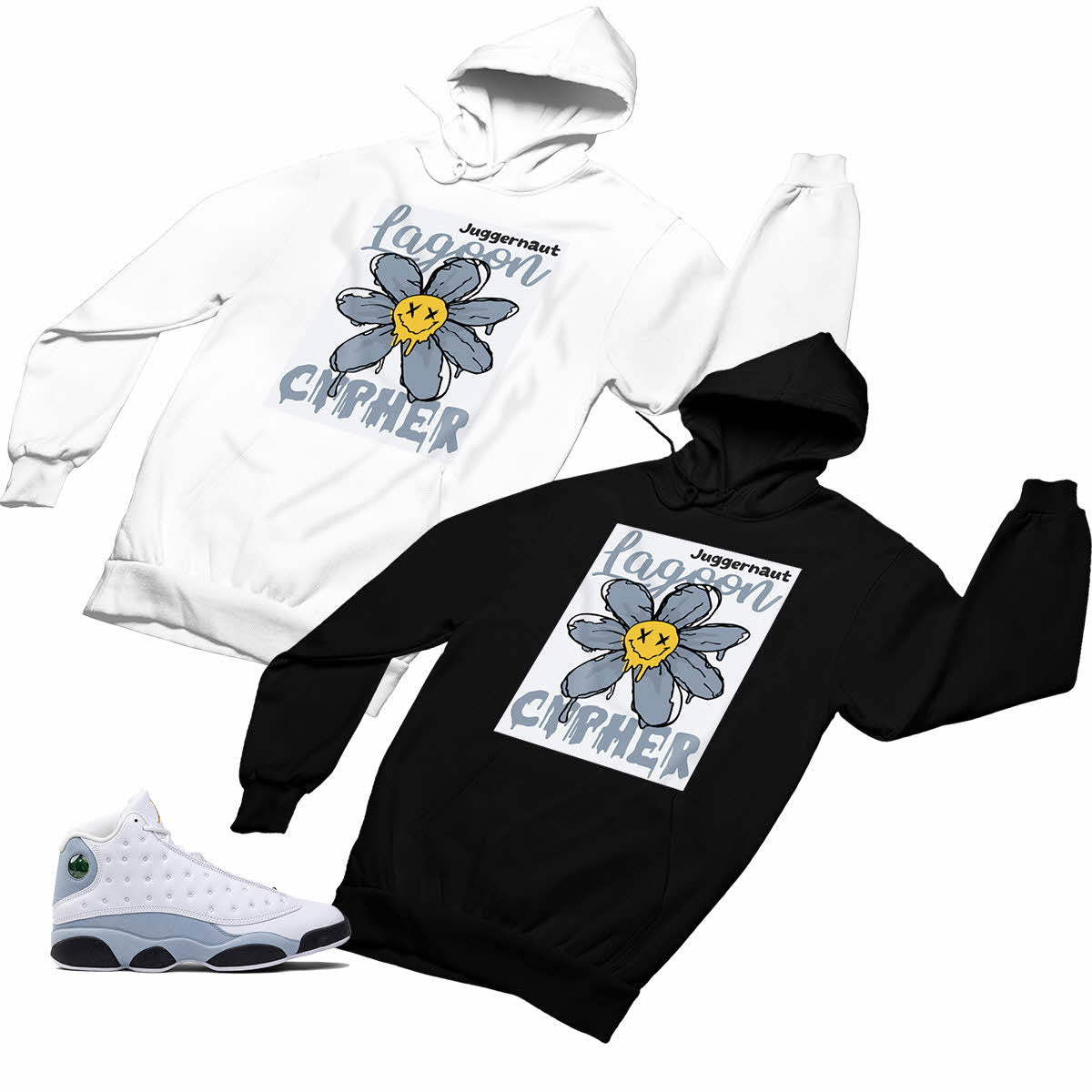 Jordan 13 Matching Custom Designed Hoodies – Walrus Oxford