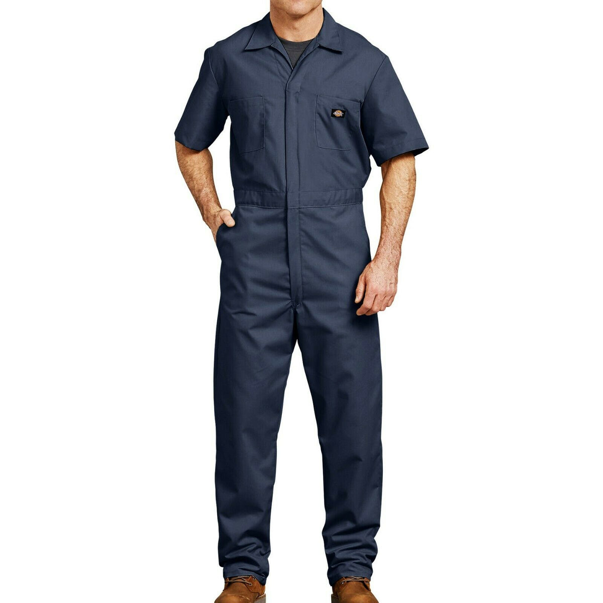 Dickies 33999 Short Sleeve Coveralls – Walrus Oxford