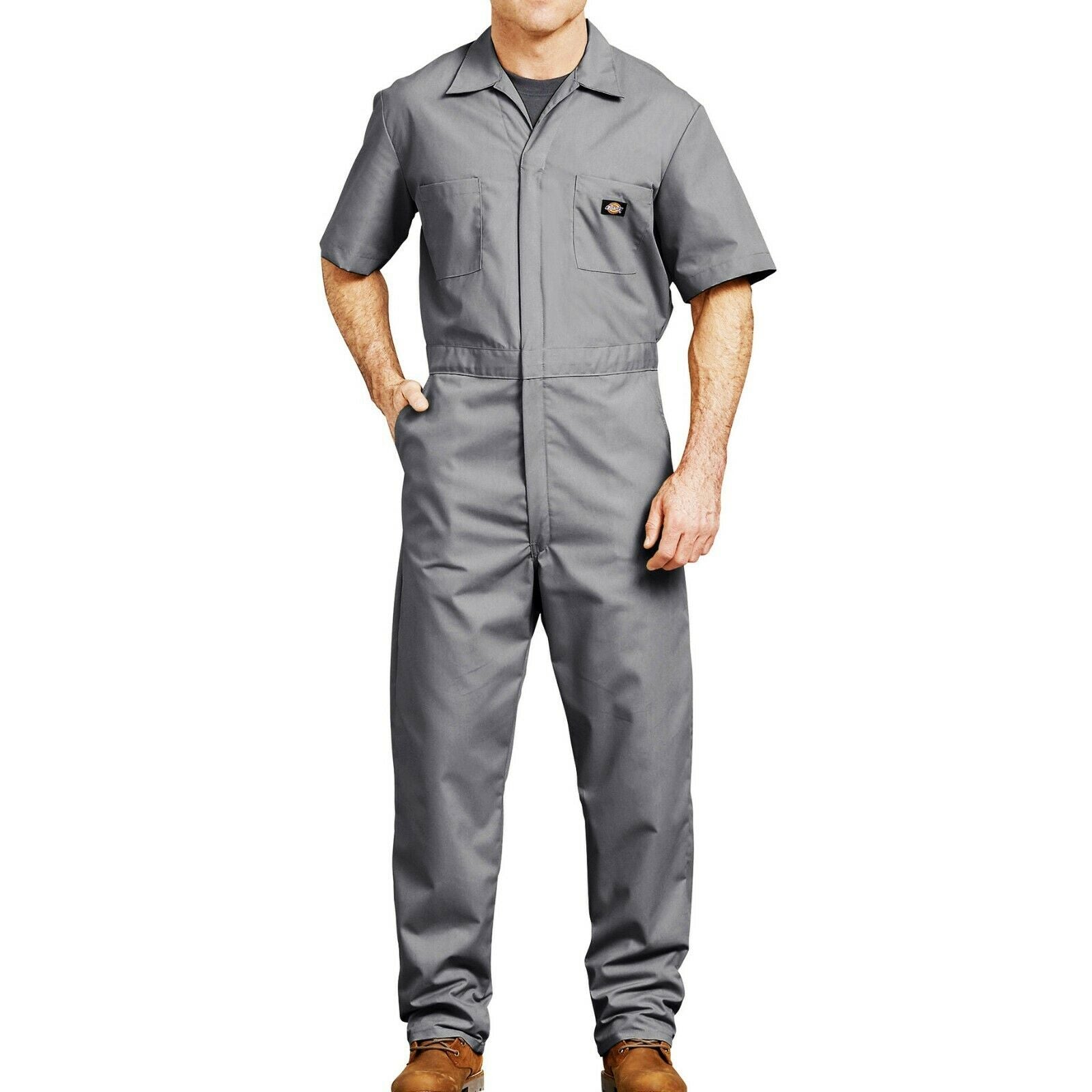 Men&s Dickies Short-Sleeve Coverall 3XL Gray Men&s Dickies Short-Sleeve Coverall 3XL Gray